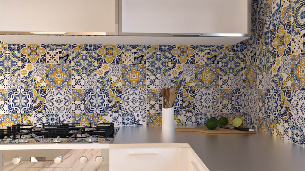 Boxer Artwork Sun Vietri Falburkolat | Csempék és Burkolatok