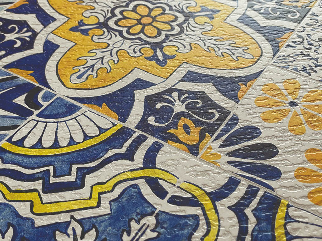 Boxer Artwork Sun Vietri Falburkolat | Csempék és Mozaikok