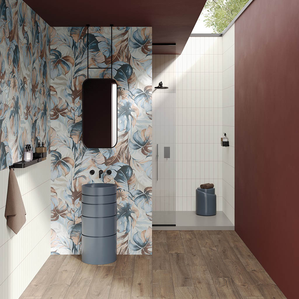 Boxer Artwork Blue Wild Falburkolat | Csempék és Járólapok