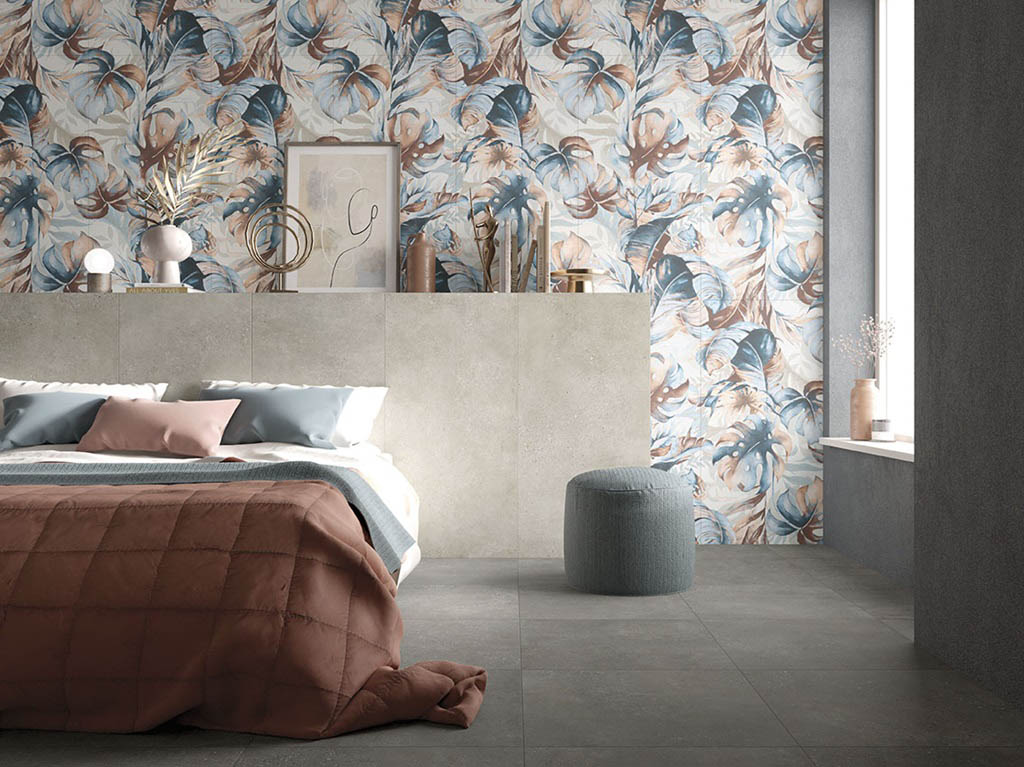 Boxer Artwork Blue Wild Falburkolat | Csempék és Padlólapok