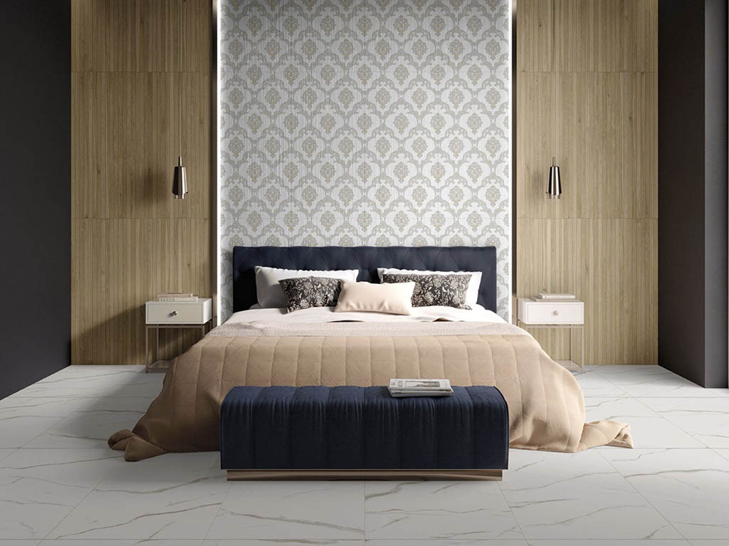 Boxer Madras Statuario Venato Kőhatású járólap