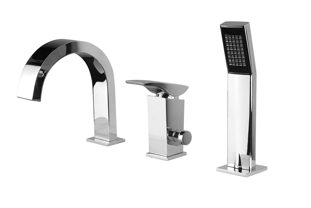 Deante Minimal 3 lyukú kádtöltő csaptelep 