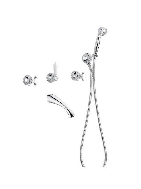 Bugnatese Old'800 falsík alatti zuhanyrendszer, króm 018CR