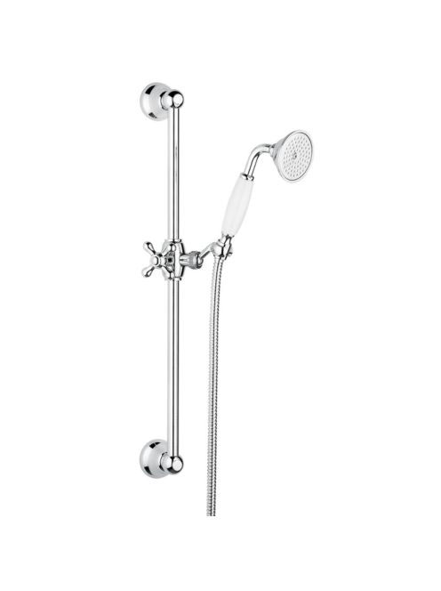 Bugnatese Wellness klasszikus zuhanyrúd szettel, szálcsiszolt nikkel 19257NS