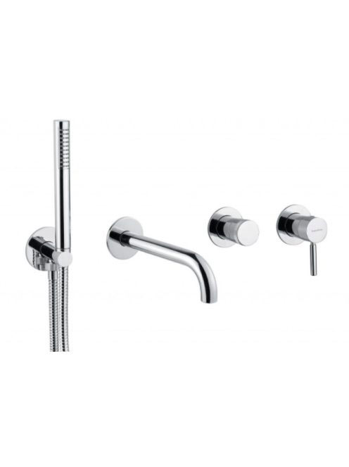 Bugnatese Kobuk falsík alatti kádcsaptelep zuhanyszettel, króm 2201CR