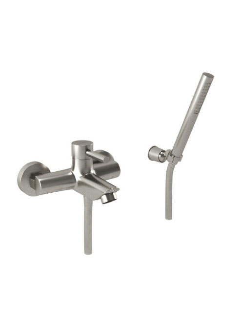 Bugnatese Kobuk kádcsaptelep zuhanyszettel, rozsdamentes acél hatású 2202NS