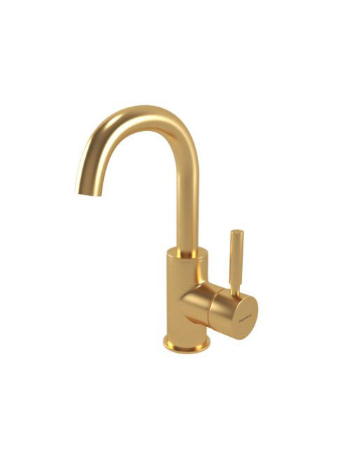 Bugnatese Kobuk mosdócsaptelep leeresztővel, szálcsiszolt arany 2213OS