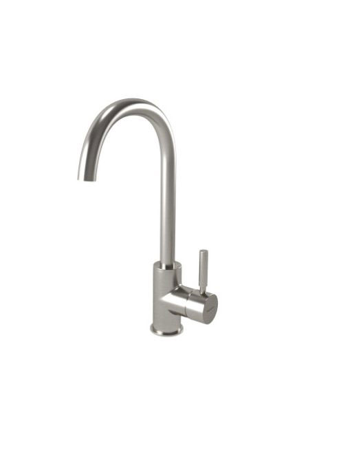 Bugnatese Kobuk magas mosdócsaptelep leeresztővel, rozsdamentes acél hatású 2217NS