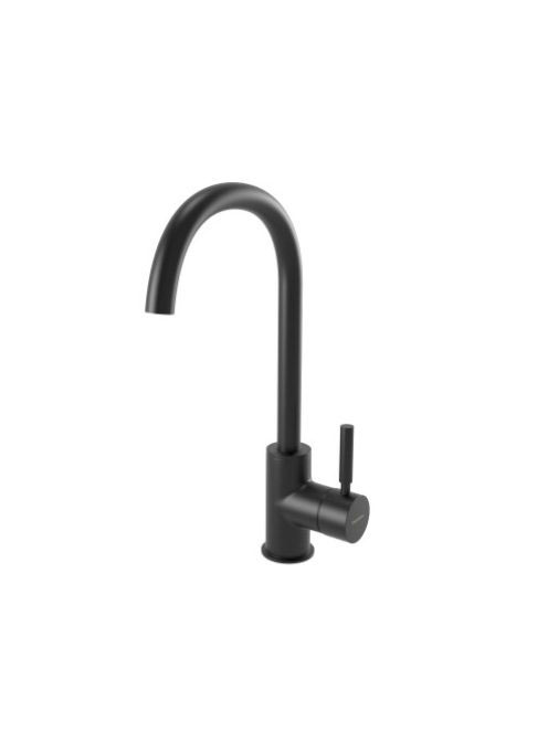 Bugnatese Kobuk magas mosdócsaptelep click-clack leeresztővel, matt fekete 2217SCNE