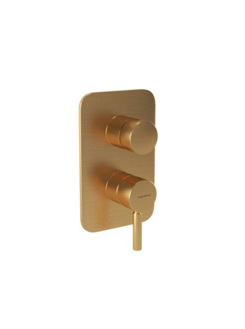 Bugnatese Kobuk falsík alatti zuhanycsaptelep 4 fogyasztóhoz, szálcsiszolt arany 2232OS