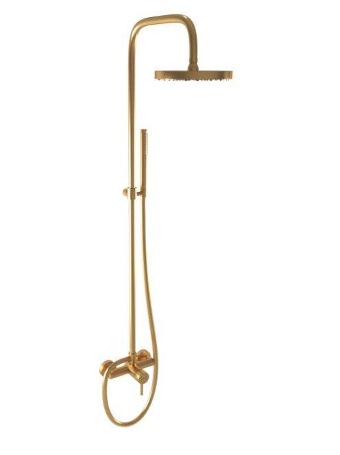 Bugnatese Kobuk zuhanyrendszer, szálcsiszolt arany 2236COS