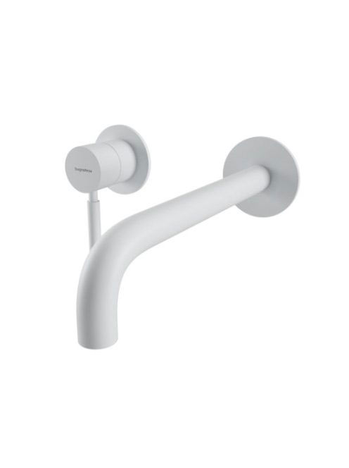 Bugnatese Kobuk falsík alatti 2-lyukas mosdócsaptelep 22 cm-es kifolyóval, click-clack leeresztővel, matt fehér 2246SCBI