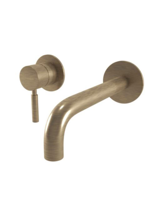 Bugnatese Kobuk falsík alatti 2-lyukas mosdócsaptelep 19 cm-es kifolyóval, fix kötési távolsággal, bronz 2251BR