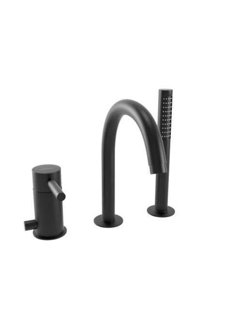 Bugnatese Kobuk 3-lyukú kádcsaptelep, matt fekete 2256NE