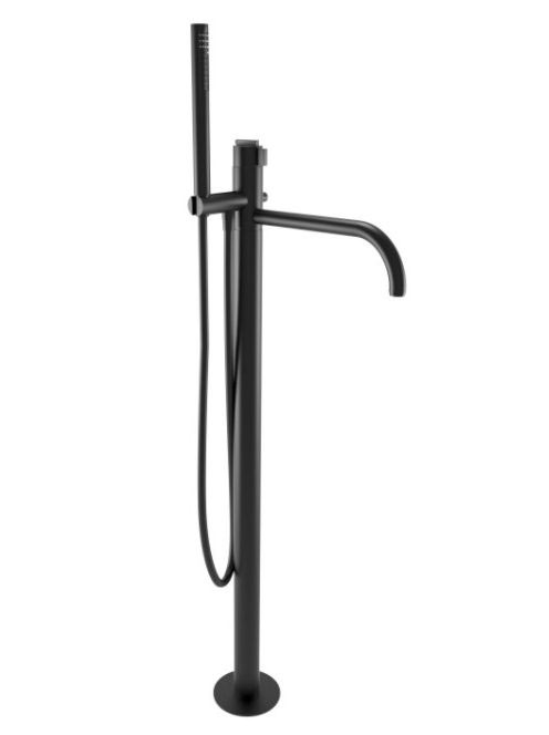 Bugnatese Kobuk Termostatico szabadonálló kádcsaptelep, matt fekete 2261NE