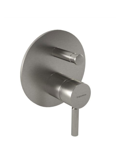 Bugnatese Kobuk falsík alatti zuhanycsaptelep 2 fogyasztóhoz, rozsdamentes acél hatású 2272NS