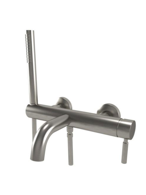 Bugnatese Kobuk kádcsaptelep zuhanyszettel, rozsdamentes acél hatású 2290NS