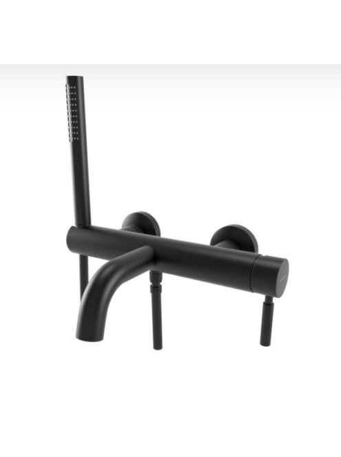 Bugnatese Kobuk kádcsaptelep zuhanyszettel, matt fekete 2290NE