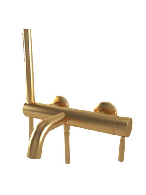 Bugnatese Kobuk kádcsaptelep zuhanyszettel, szálcsiszolt arany 2290OS