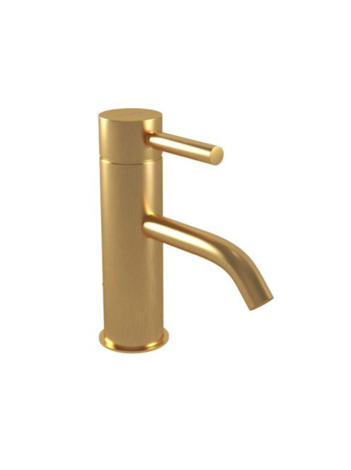 Bugnatese Kobuk Fix mosdócsaptelep leeresztő nélkül, szálcsiszolt arany 2313SOS