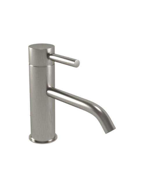 Bugnatese Kobuk Fix mosdócsaptelep 15,5 cm-es kifolyóval, click-clack leeresztővel, rozsdamentes acél hatású 2314SCNS