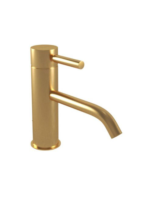 Bugnatese Kobuk Fix mosdócsaptelep 15,5 cm-es kifolyóval, click-clack leeresztővel, szálcsiszolt arany 2314SCOS