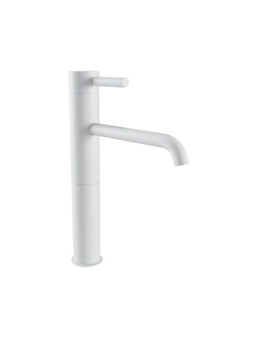 Bugnatese Kobuk Fix magasított mosdócsaptelep, click-clack leeresztővel, matt fehér 2317SCBI