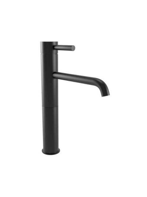 Bugnatese Kobuk Fix magasított mosdócsaptelep, click-clack leeresztővel, matt fekete 2317SCNE