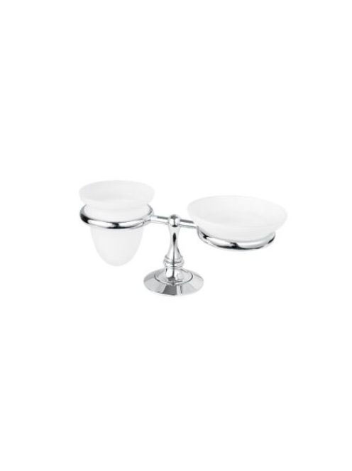 Bugnatese Tradicionális álló pohár és szappantartó, króm 25801CR