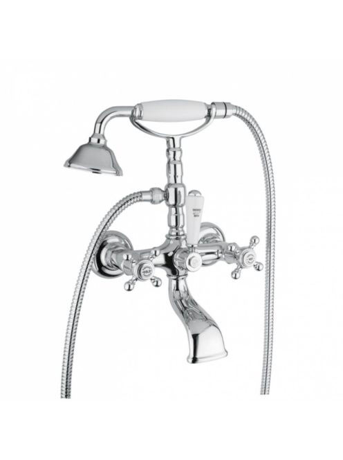 Bugnatese Revival kádcsaptelep zuhanyszettel, bronz 400BR