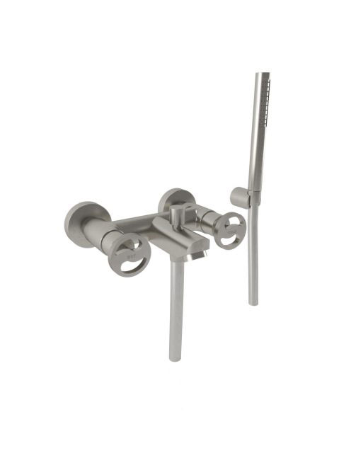 Bugnatese Millenovecinquanta kádcsaptelep zuhanyszettel, szálcsiszolt nikkel 4500NS