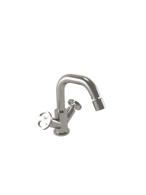 Bugnatese Millenovecinquanta bidé csaptelep leeresztővel, szálcsiszolt nikkel 4544NS