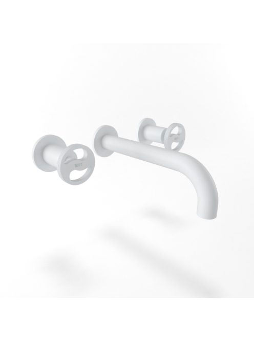 Bugnatese Millenovecinquanta fali mosdócsaptelep 19 cm-es kifolyóval, matt fehér 4565BI