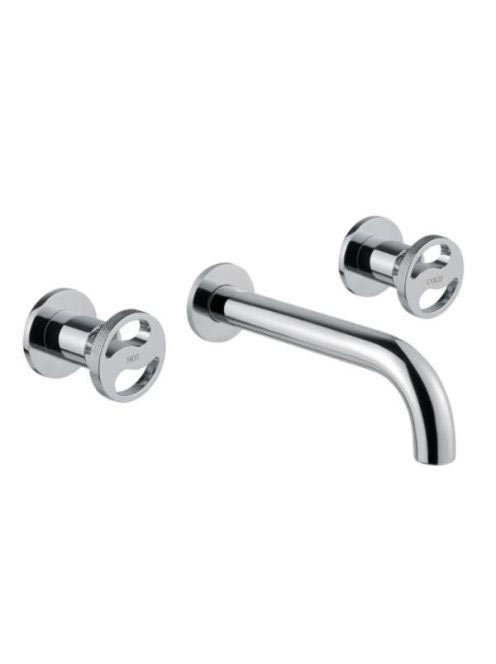 Bugnatese Millenovecinquanta fali mosdócsaptelep 19 cm-es kifolyóval, click-clack leeresztővel, króm 4565SCCR