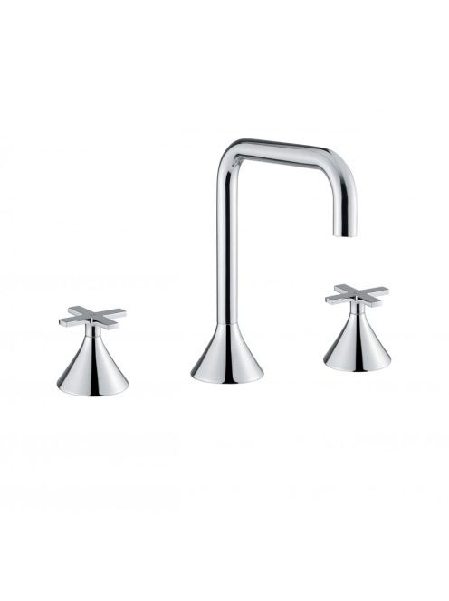 Bugnatese Orion 3-lyukas mosdócsaptelep leeresztő nélkül, matt fehér 5512SBI