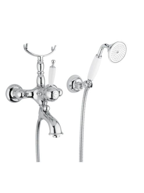 Bugnatese Oxford termosztátos kádcsaptelep zuhanyszettel, króm 6303CR