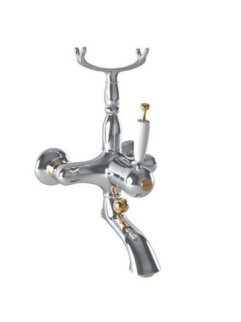 Bugnatese Oxford kádcsaptelep, króm/arany 6308CRDO