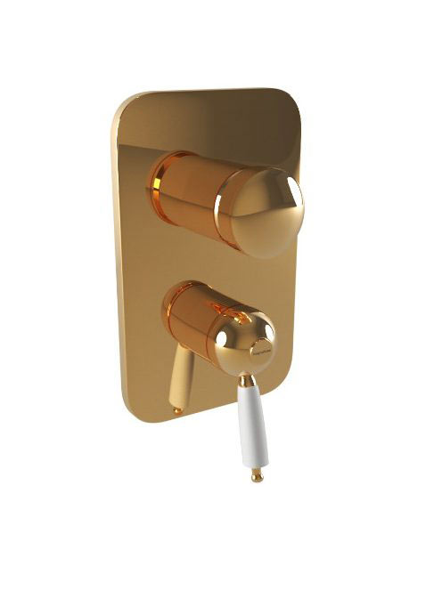 Bugnatese Oxford falsík alatti zuhanycsaptelep 4 fogyasztóhoz, arany 6332DO