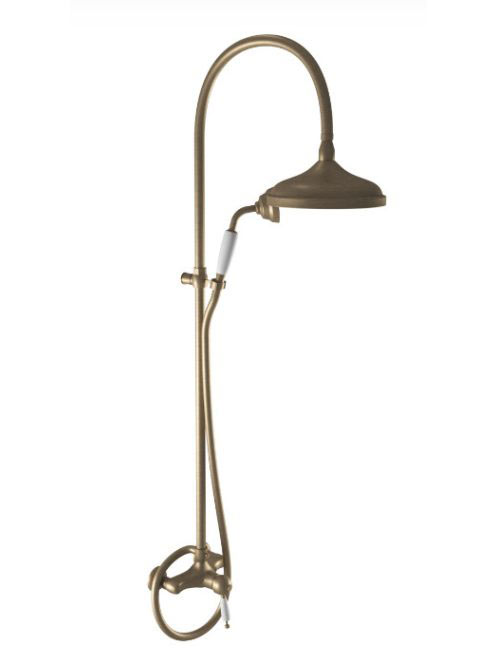 Bugnatese Oxford falon kívüli zuhanyrendszer, matt bronz 6336CBO