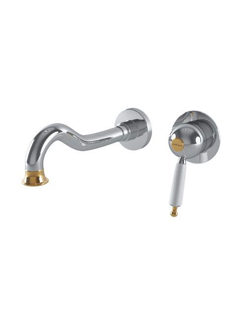 Bugnatese Oxford falsík alatti mosdócsaptelep 19 cm-es kifolyóval, króm/arany 6345CRDO