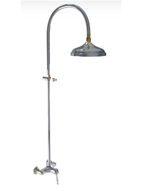 Bugnatese Oxford zuhanyrendszer, króm/arany 6349CRDO