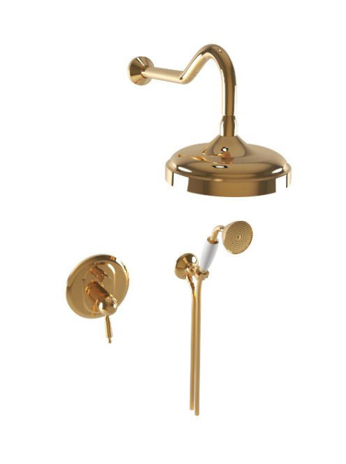 Bugnatese Oxford falon belüli termosztátos zuhanyrendszer, arany 6364DO