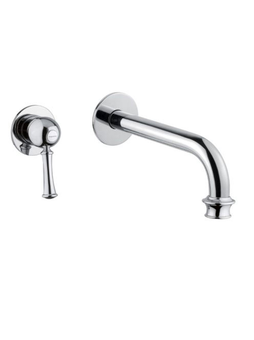 Bugnatese Denver 2-lyukas fali mosdócsaptelep click-clack leeresztővel, 19 cm-es kifolyóval, bronz 6445SCBR