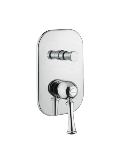 Bugnatese Denver falsík alatti zuhanycsaptelep 2 fogyasztóhoz, szálcsiszolt nikkel 6472NS