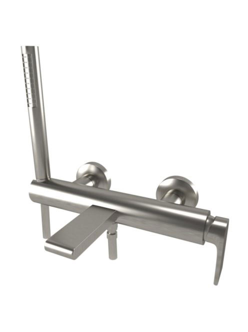 Bugnatese Simple kádcsaptelep zuhanyszettel, rozsdamentes acél hatású 6602NS