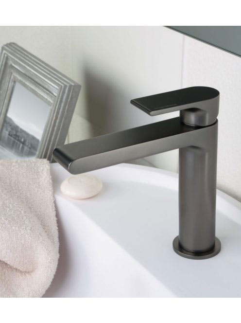 Bugnatese Simple mosdócsaptelep leeresztővel, grafit fekete 6613GF