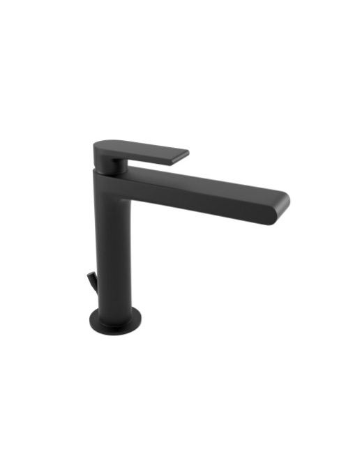 Bugnatese Simple mosdócsaptelep leeresztő nélkül, matt fekete 6613SNE