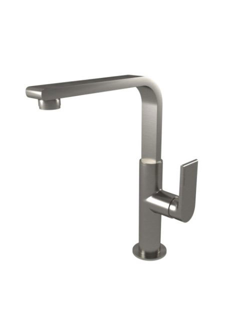 Bugnatese Simple tört kifolyós mosdócsaptelep leeresztővel, rozsdamentes acél hatású 6618NS