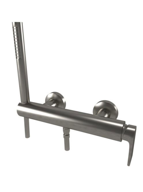 Bugnatese Simple zuhanycsaptelep zuhanyszettel, rozsdamentes acél hatású 6635NS