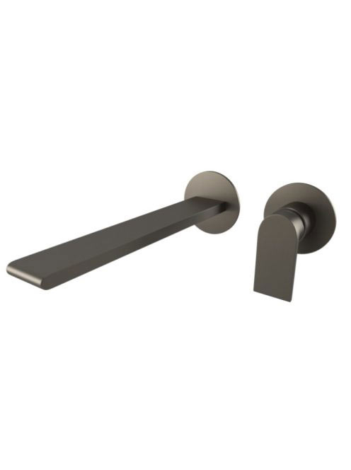 Bugnatese Simple falsík alatti mosdócsaptelep 21 cm-es kifolyóval, click-clack leeresztővel, grafit fekete 6646SCGF